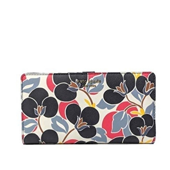 Kate Spade Cameron Breezy Floral Bi Fold Wallet - Picture 1 of 7